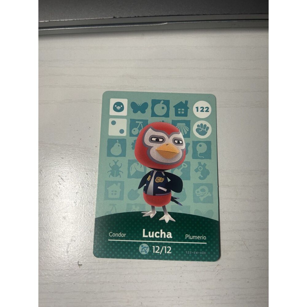 Lucha #122 Animal Crossing Series 2 Amiibo Cards Nintendo